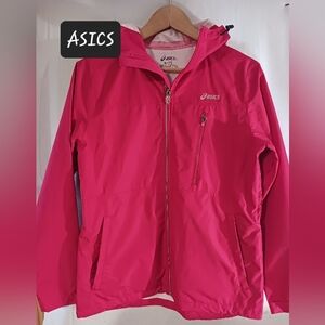 ASICS Hooded Jacket Coat Womens Size Medium Lots Of Pockets!